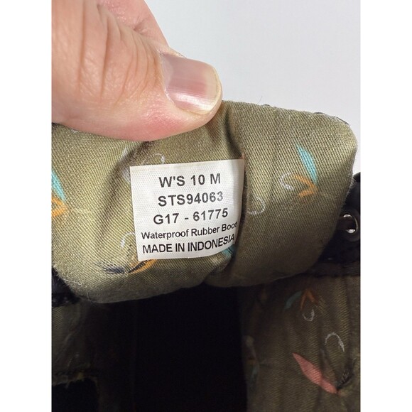 Sperry Boots Womens 10 M Saltwater Quilted Duck Ankle STS94063 Black Waterproof - Picture 11 of 16